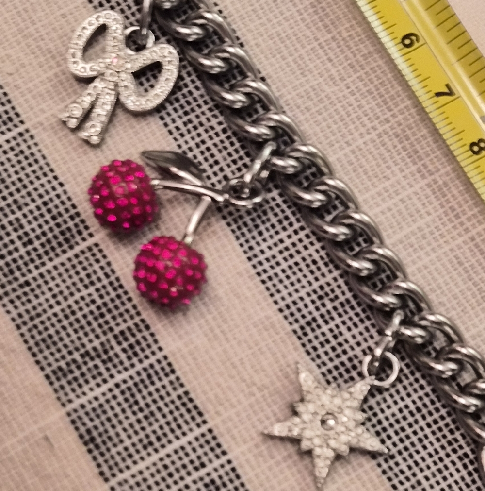 Coach Crystal Motif Chain Bag Charm CCX42 Includes Gift Box - - Picture 3 of 8